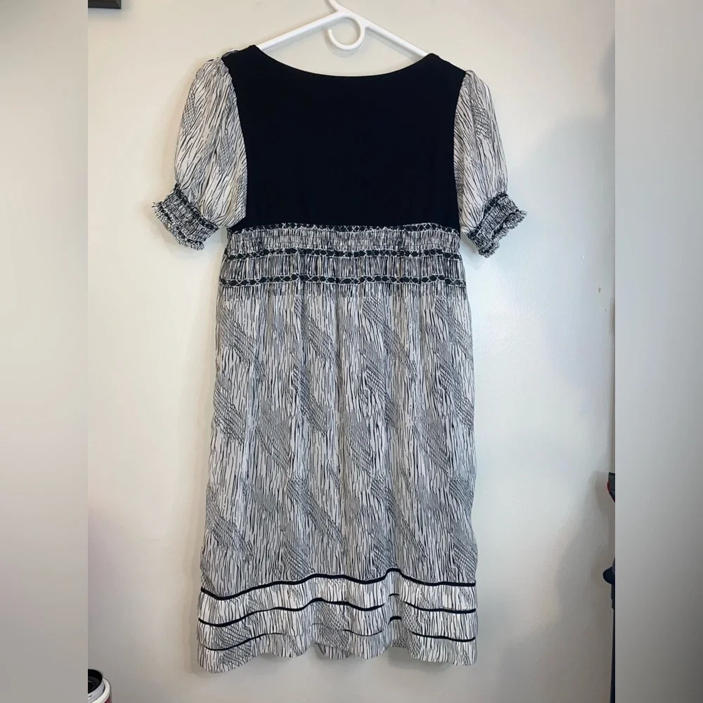 ECI Black and White Floral Midi Dress - Picture 2 of 10